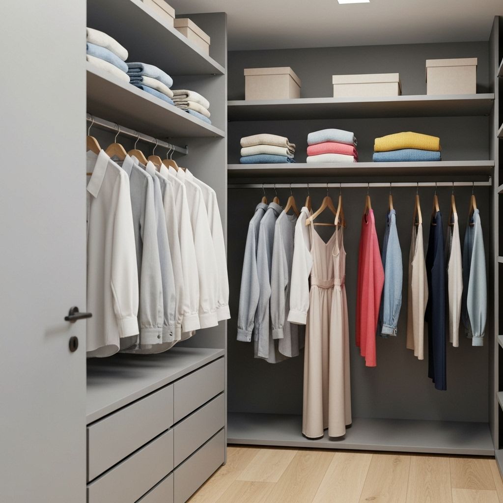 整理されたクローゼット